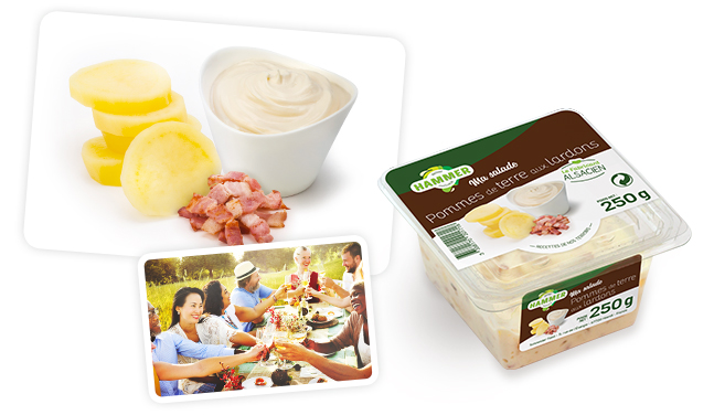 rémoulade pommes de terre lardons